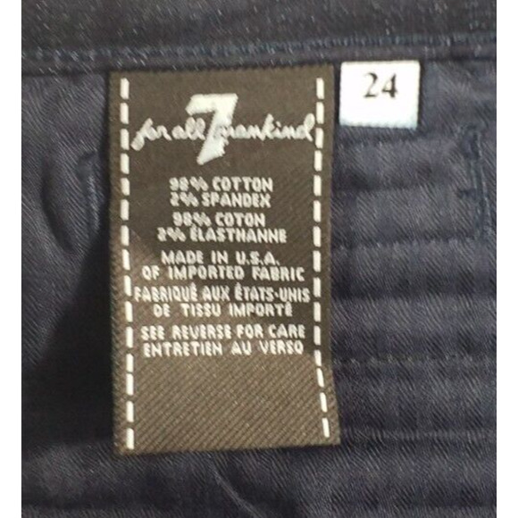 7 For All Mankind Jeggings | Size 24 | Black Zip Pocket Ankle NWT - Picture 6 of 7